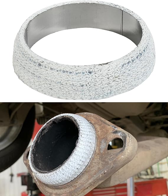 Exhaust Gasket,Car Accessories Exhaust Flange Gasket,2 Inch 2.25 Inch 2.5 Inch 3 Inch Exhaust Manifold Gasket,Car Exhaust Donut Gasket Seal Ring Replacement,Suitable for Cars Trucks (2.5inch)