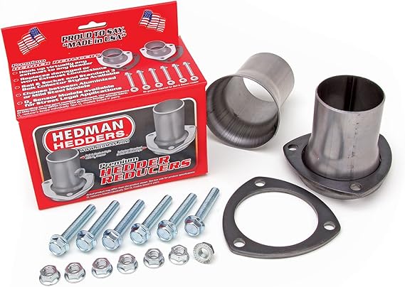 HEDMAN Street - 3" COLLECTOR TO 3" EXH STD. BALL/SOCKET FLANGE REDUCER - ALUMINIZED (21122)