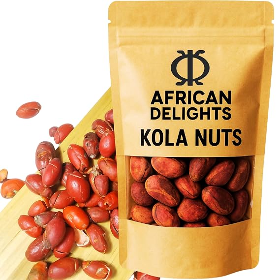 African Delights Fresh Kola Nuts, Whole Cola Acuminata, 8 oz