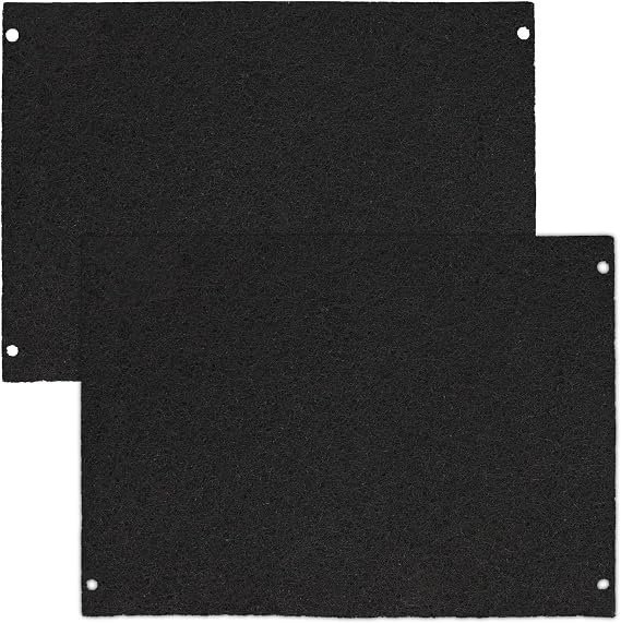 Microwave Oven Activated Charcoal Replacement Air Filters Compatible With Whirlpool Low Profile Over the Range Microwave Hood Models WML55011HS WML75011HZ 2 Pack