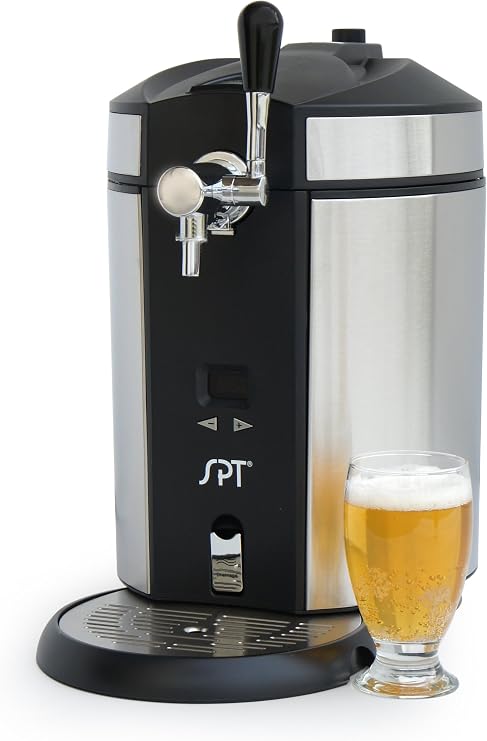 SPT BD-0538 Mini Kegerator & Dispenser, Stainless Steel
