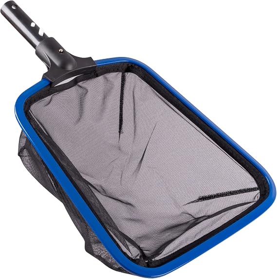 POOLAZA Ultra Fine Mesh Pool Skimmer Net with Aluminum Frame, Aluminum Pool Net for Cleaning Efficiently, Durable Pool Skimmer Net Fine Mesh Ideal for Fine Debris Removal, Fine Mesh Pool Net Skimmer