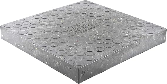 AC Condensing Unit Support Pad 24x24x3 - HVAC Equipment Platform | Air Conditioners Pad; For HVAC Units, Generators, AC Condensers, Beehives & More; 100% Recycled Plastic