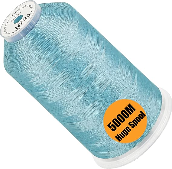New brothread Huge Spool Embroidery Thread -Baby Blue Fits Janome Color