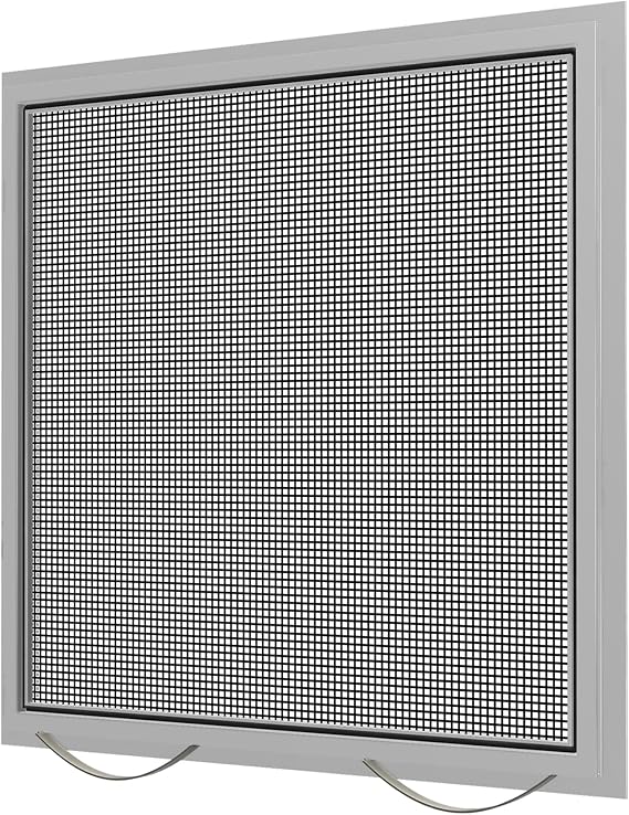 Custom Window Screen Replacement - Fully Assembled, Pre-Framed, Casement Screen (CA3). The CA3 Utilizes Two Leaf Springs to Help Secure The Screen in Your Window and a Wider Frame for Better Coverage