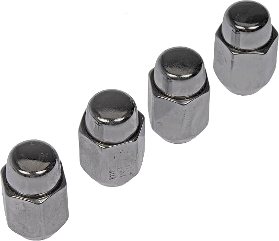 Dorman 711-401 Wheel Nut Chrome Acorn 2-Pc M12-1.25 Compatible with Select Nissan Models, 4 Pack