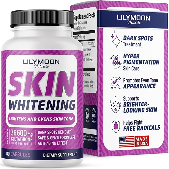 Glutathione Whitening Pills - Skin Lightening Pills - Dark Spot Remover