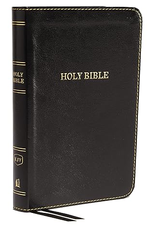 Holy Bible: King James Version, Black, Leathersoft, Thinline, Red Letter Edition