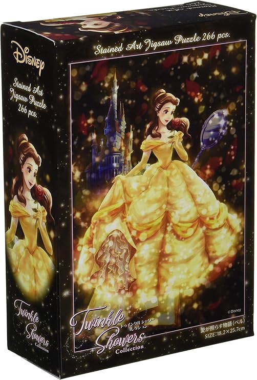 266-piece Jigsaw Puzzle Disney Love Shines Story (Bell) Tightly Series Twinkle Shower Collection [Stained Art] (18.2x25.7cm)