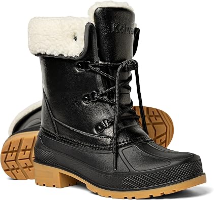 Kelway Snow Boots for Women Waterproof, Insulated & Warm Winter Shoes with Non-Slip Soles for Hiking, Walking, Camping & Outdoor Activities