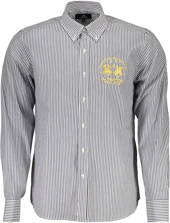 La Martina Blue Cotton Shirt