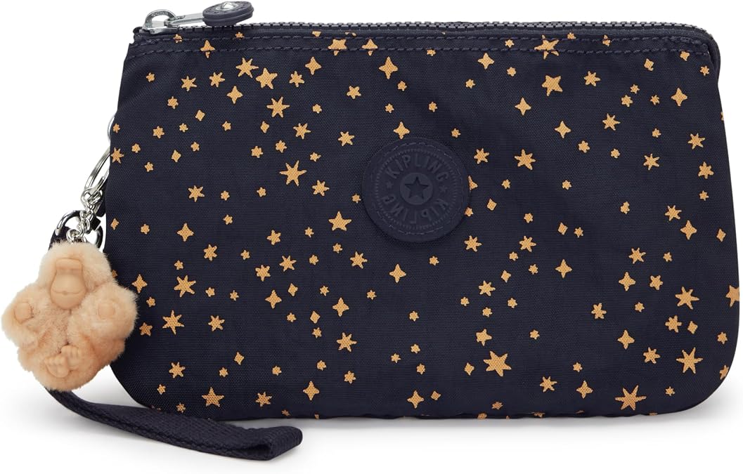 Kipling Creativity XL Extra Large Purse, Pouches, Cases, Ultimate Stars (Blue)