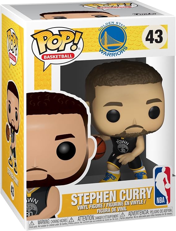 Funko POP! NBA: Stephen Curry | Official Sports Merch - Collectable Vinyl Figurine for Shelf Display - Birthday Gift Idea for Fans and Collectors
