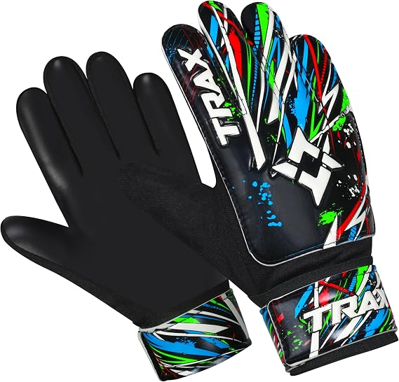 Premium Soccer Goalie Gloves for Kids Boys Children,Youth & Adult Football Goalkeeper Gloves with Double Wrist Protection Along 4mm Latex Anti-Slip Strong Grip Palm