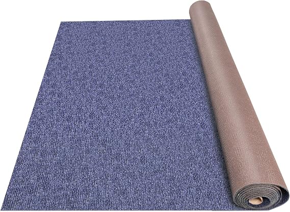 Happybuy 6 ft x 23 ft Deep Blue Marine Carpet for Boats Waterproof - 0.18" Thick Indoor Outdoor Rug Carpet Roll for Home Patio Porch Deck