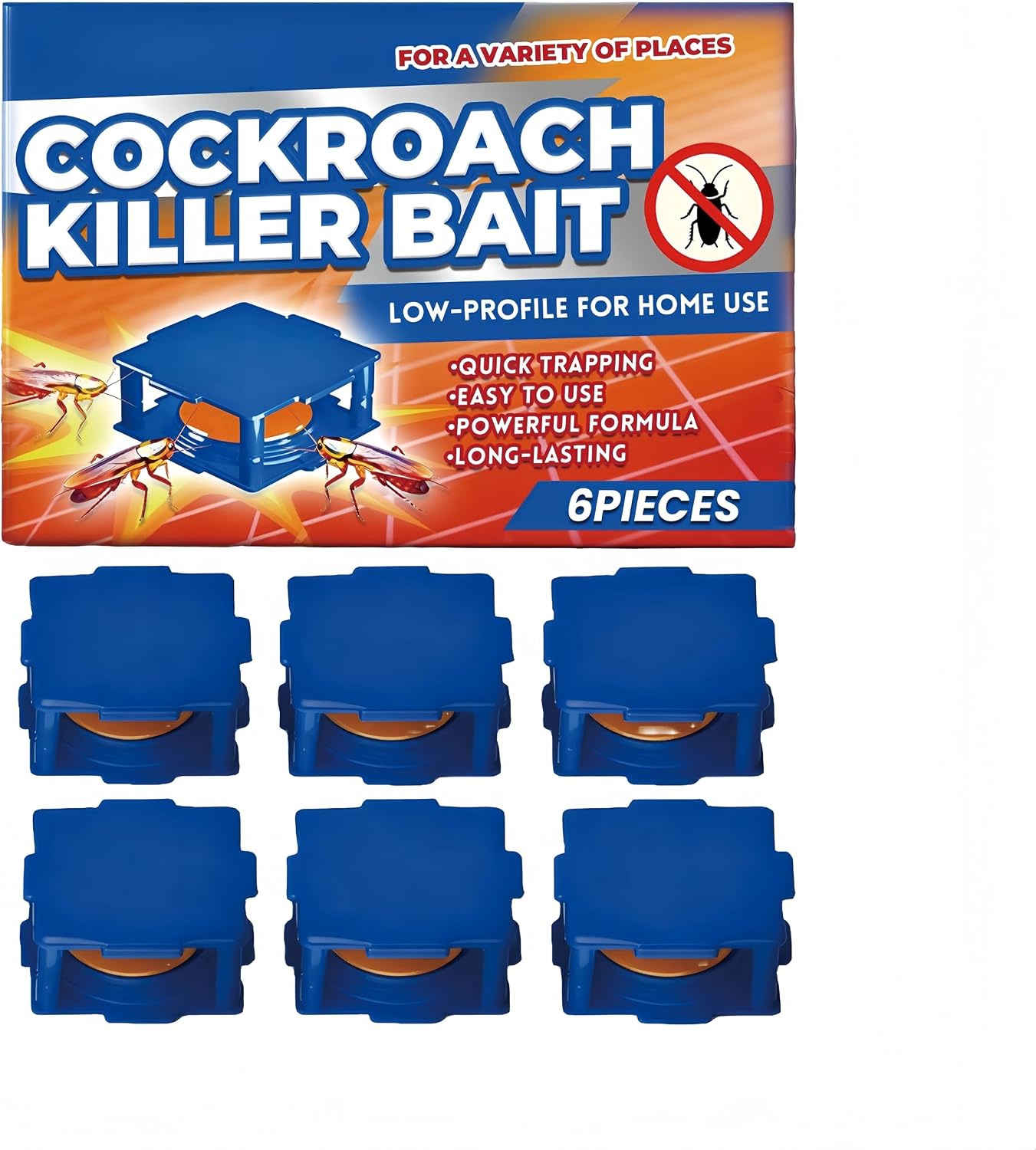 Cockroach Killer Bait,Roach Repellent and Gel for Roach Nest Elimination of Indoor Infestations,Effective Solution for Small Large Roaches Outdoor Cockroach (1 Pack)
