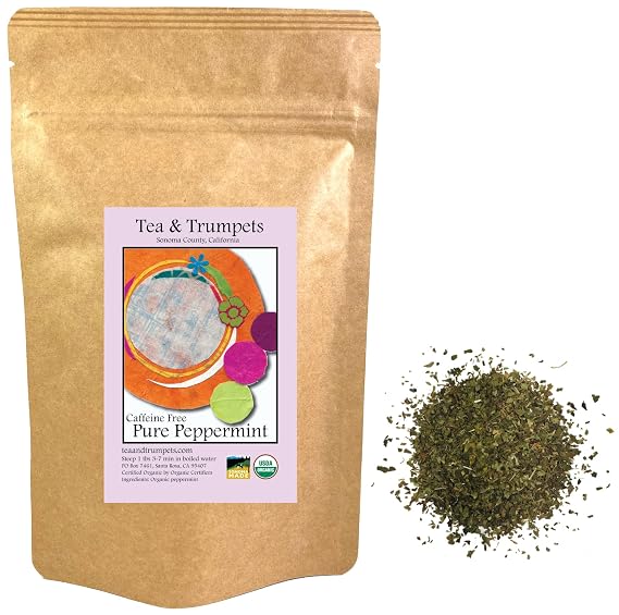 USDA Organic Peppermint Loose Leaf Herbal Tea 1 LB (16 oz)
