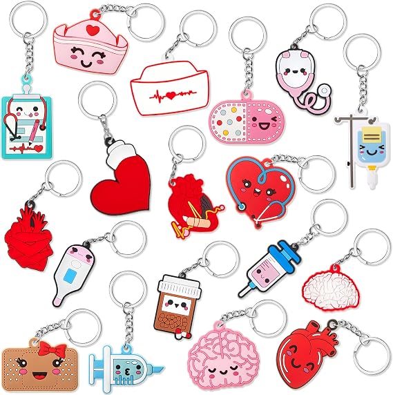 Henoyso 36 Pcs Nursing Keychains Bulk Medical Gifts,Stylish and Pretty