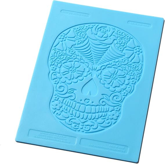 SugarVeil Flower Skull Mat