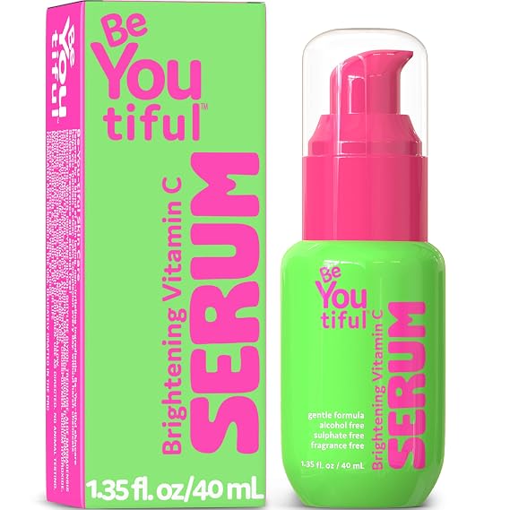 BeYoutiful Vitamin C Face Serum, Preppy Skin Care for Teens, 1.35 fl oz