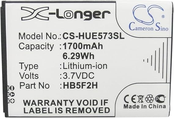 XSP 1700mAh Replacement Battery HB5F2H HB554666RAW MN E5373 E5375 EC5377 E5330 E5336 E5372 DF-UC020 E5377