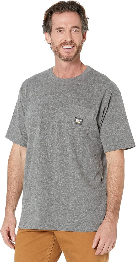CAT Men's Label Pocket Short Sleeve T-Shirt