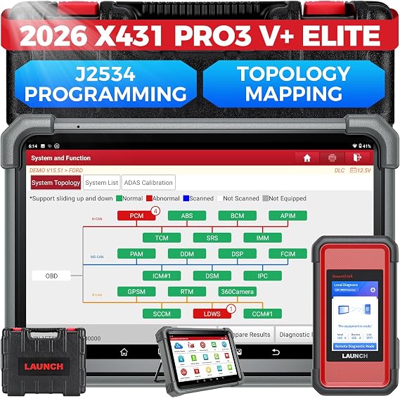 LAUNCH X431 PRO3 V+ Elite Bidirectional Scan Tool With SmartlinkC 2.0
