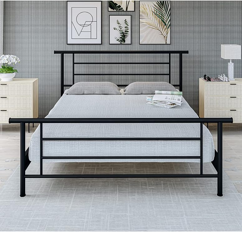 Gm 412 Zambak Çİft KİŞİlİk Metal Karyola Sİyah 160x200