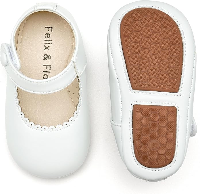 Soft Sole Baby Dress Shoes - Infant Baby Walking Shoes Moccasinss Rubber Sole Crib Shoes