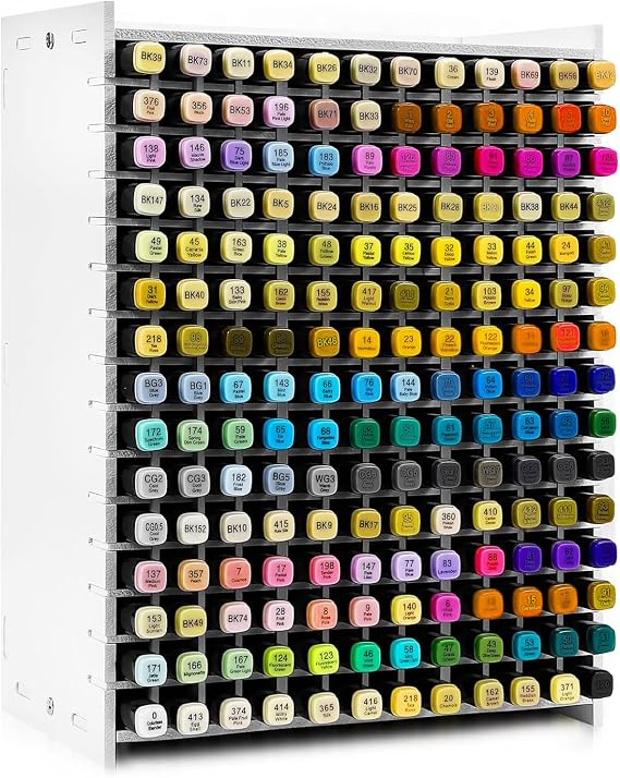Marker Organizer,180 Slots Marker Holder Organizer with Removable Divider