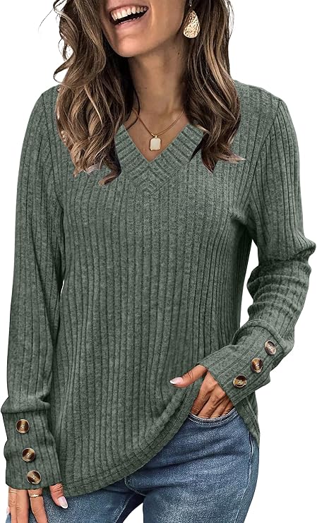 Fall Outfits for Women 2025 Early Fall Fashion Must Haves Clothes Long Sleeve Shirts Womens Tops Trendy Winter Clothing Womens Sweaters Business Dressy Casual Comfiest Airport Outfits Teachers Work