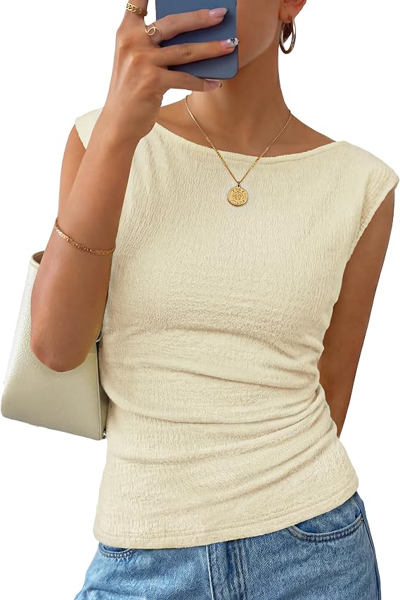 ZESICA Women's Cute Summer Tops 2026 Going Out Tank Top
