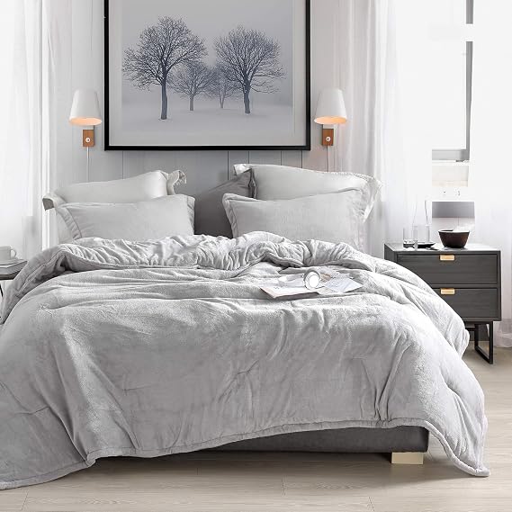 Byourbed Coma Inducer Oversized King Comforter Set - Wait Oh What - Tundra Gray