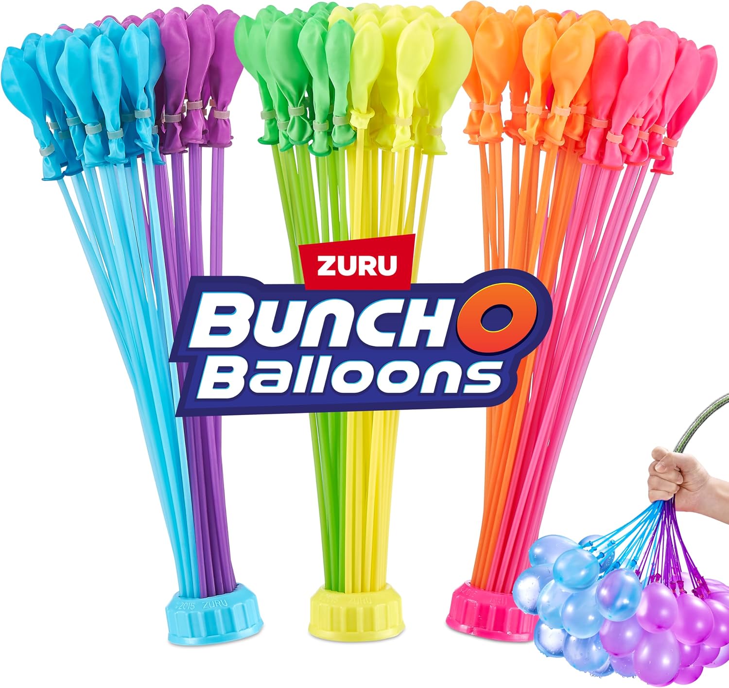 Tropical Party Bunch O Balloons 100 plus Rapid-Filling Self-Sealing Water Balloons, Foilbag 3 Stems
