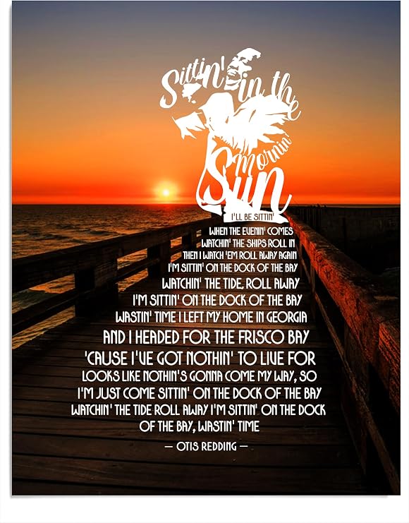Otis Redding Sittin' On The Dock Of The Bay Soul R&B Music, 11x14 Unframed