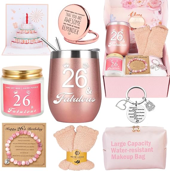 26th Birthday Gifts for 26 Year Old Women, Unique Gift Ideas for Her Woman