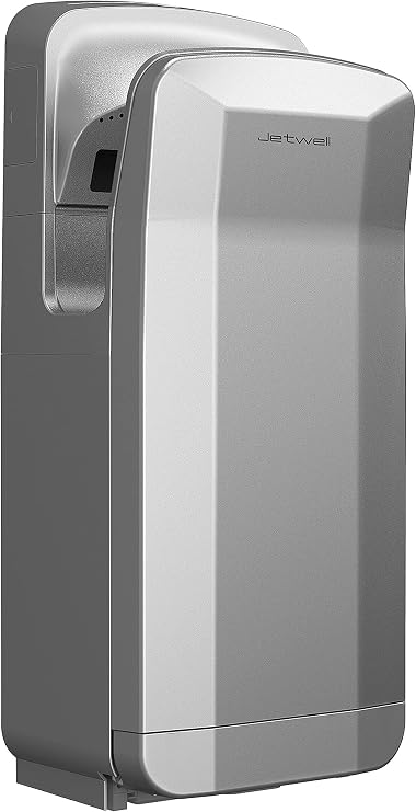 JETWELL Vertical Premium Commercial Hand Dryer Model JW2005 Silver Plastic