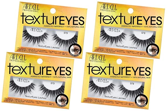 Ardell TexturEyes False Strip Lashes #579, 4 Pack