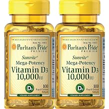 Puritan&amp;amp;amp;amp;amp;amp;amp;#39;s Pride Vitamin D3 10,000 IU, 100 Count 2 Pack