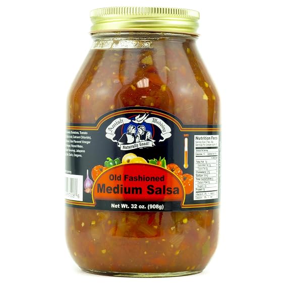 Amish Wedding Salsa, 32 ounce Glass Jar, Medium Heat