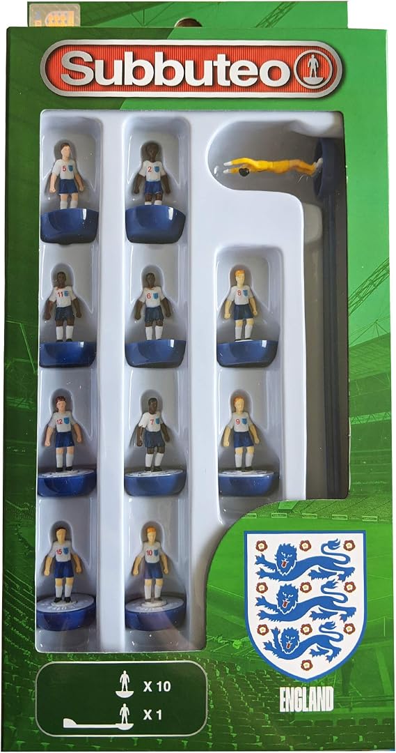 Subbuteo England Team Player Set,3485, Blue,White