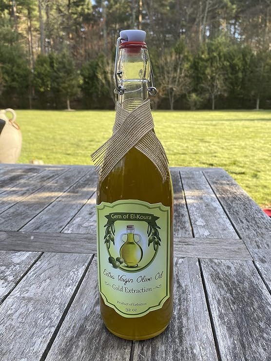 Extra Virgin Organic Olive Oil 100% First Cold Pressed New Crop, Gold Extraction, 1 Liter 33.8 oz.