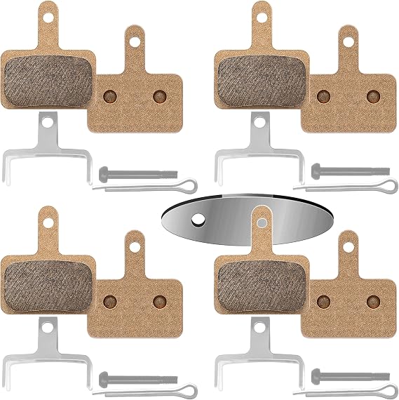 4 Pairs Bike Brake Pads,Bicycle Disc Brake Pads for TRP Tektro Shimano Deore Br-M575 M525 M515 T615 T675 M505 M395 M375 M315 M355 C501 M495 M486 M485 M475 M465 M447 M446