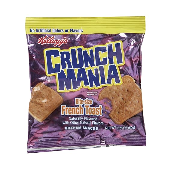 Kellogg's, Crunchmania, Bite-Size French Toast, 1.76oz (100 Count)