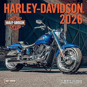 Harley-Davidson 2026 12x12 16-Month Calendar--September 2025 through December 2026