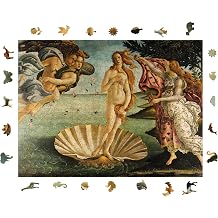 Ahşap Puzzle Yetişkin - Venüs'ün Doğumu - 450 Parça, 29 x 39 cm - Yapıştırıcı Folyo Dahil - Benzersiz Şekilli Parçalar & Özel Figürler - R1-33