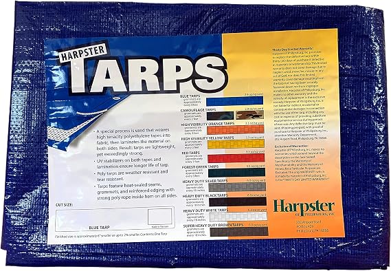 Blue Tarp 2.9 OZ, 10'x40'