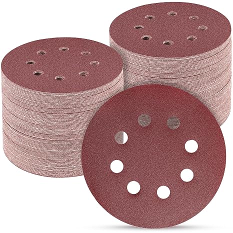 100PCS 5 Inch Sanding Discs 400 Grit Sandpaper for Orbital Sander