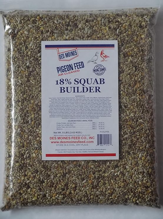 Squab Builder Pigeon Mix (18%) 8 lbs