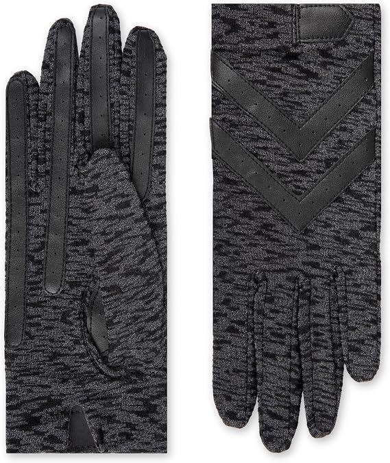 isotoner Women's Water Repellent Touchscreen Spandex Shortie Gloves